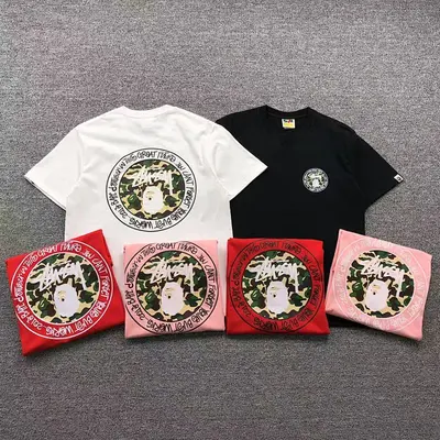 ¥78 BAPE STUSSY T-SHIRT 411183242(im 170cm 57kg i wear size S in the phot)