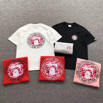 ¥78 BAPE STUSSY T-SHIRT 411181942(im 170cm 57kg i wear size S in the phot)