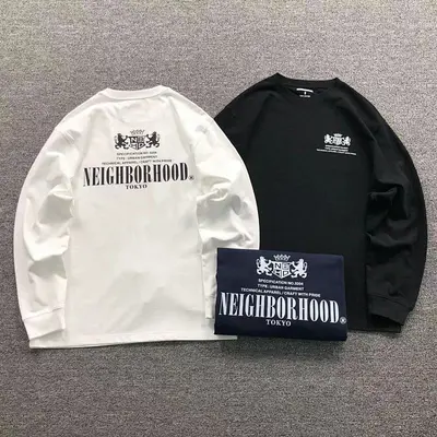 ¥108 NEIGHBORHOOD LONG SLEEVED 211175702 (im 170cm 57kg i wear size M in the phot)