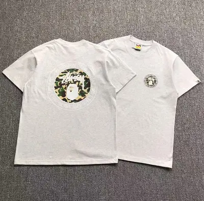 ¥78 BAPE STUSSY T-SHIRT 1102091242(im 170cm 55kg i wear size S in the phot)
