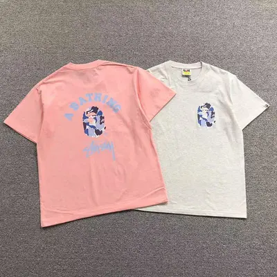 ¥78 BAPE STUSSY T-SHIRT 1102090942(im 170cm 55kg i wear size S in the phot)