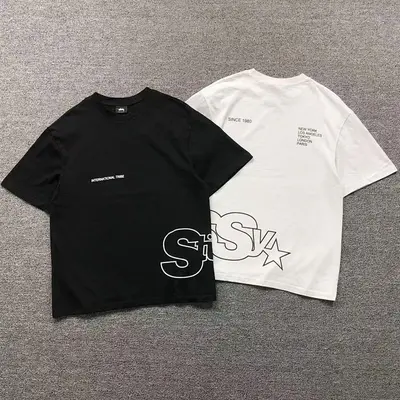 ¥118 STUSSY T-SHIRT 41122406001(im 170cm 57kg i wear size S in the phot)