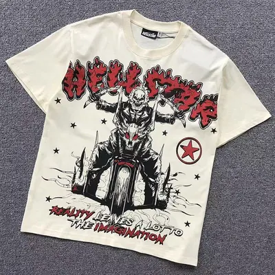 ¥98 HELLSTAR T-SHIRT 502261617(im 170cm 57kg i wear size S in the phot)