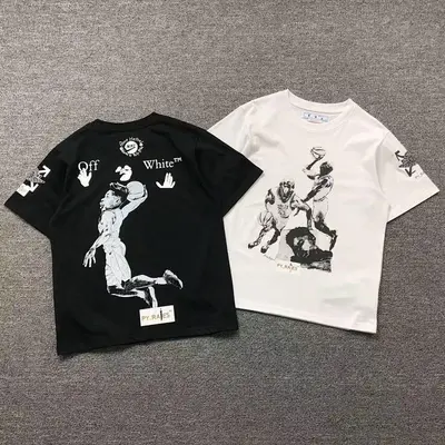 ￥108 OFF-WHITE N⭐K⭐ T-SHIRT 503033219（im 170cm 55kg i wear size S in the phot）