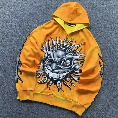 ￥258 HELLSTAR HOODIE 213081272（im 170cm 55kg i wear size M in the phot）