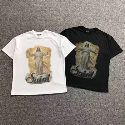 ￥79 SAINT MICHAEL T-SHIRT 213120678（im 170cm 60kg i wear size M in the phot）
