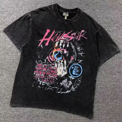 ￥85 HELLSTAR T-SHIRT 503141189（im 170cm 60kg i wear size S in the phot）