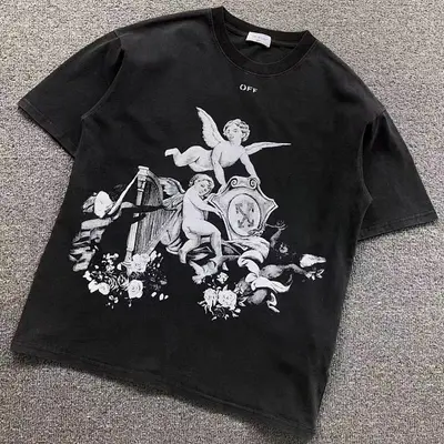￥115 OFF-WHITE T-SHIRT 503170219（im 170cm 60kg i wear size S in the phot）