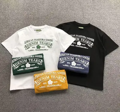 ￥78 DENIM TEARS T-SHIRT 413191386（im 170cm 60kg i wear size M in the phot）