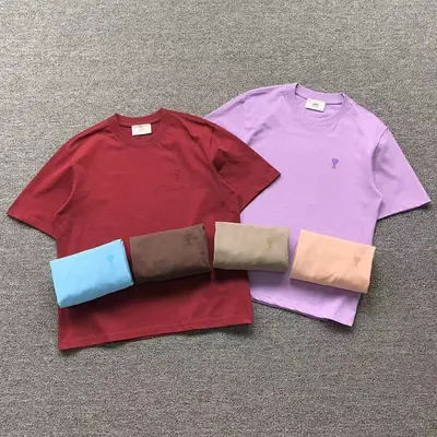 ￥128 AMI T-SHIRT 4132538001（im 170cm 60kg i wear size S in the phot）