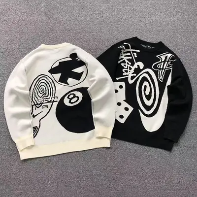 ￥178 STUSSY SWEATER 213250211（im 170cm 60kg i wear size M in the phot）