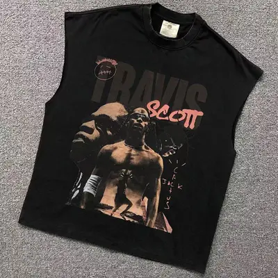 ￥108 VINTAGE TRAVIS SCOTT VEST 504051917（im 170cm 60kg i wear size M in the phot）