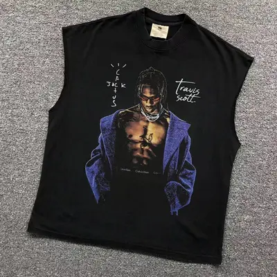￥108 VINTAGE TRAVIS SCOTT VEST 504051817（im 170cm 60kg i wear size M in the phot）