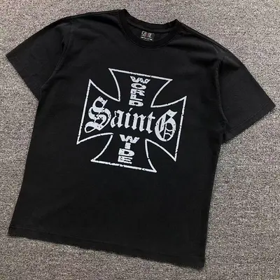 ¥115 SAINT MICHAEL T-SHIRT 4104120477(im 170cm 60kg i wear size S in the phot)