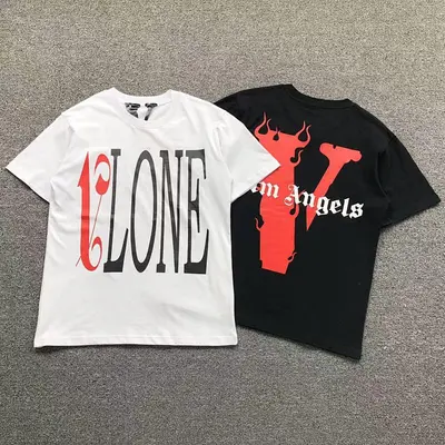 ¥69 VLONE PALM ANGELS T-SHIRT 504140791(im 170cm 60kg i wear size S in the phot)