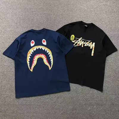 ￥85 STUSSY BAPE T-SHIRT 3104151831（im 170cm 60kg i wear size L in the phot）