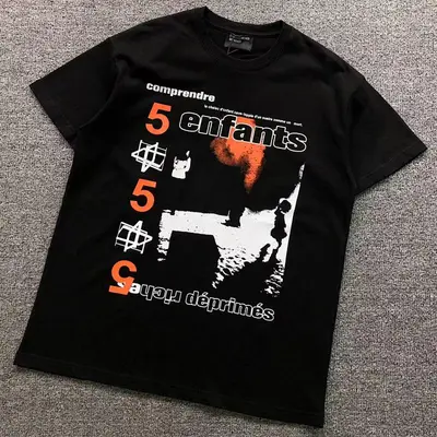 ¥79 ENFANTS RICHES DEPRIMES T-SHIRT 214172251(im 170cm 60kg i wear size S in the phot)