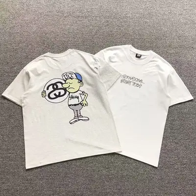 ￥85 STUSSY T-SHIRT 3104183531（im 170cm 60kg i wear size M in the phot）