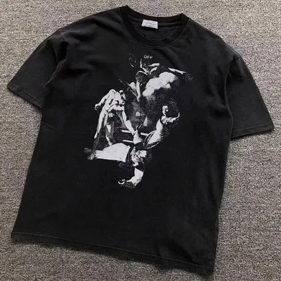 ￥115 OFF-WHITE T-SHIRT 504182719（im 170cm 60kg i wear size S in the phot）