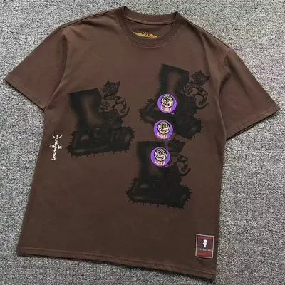 ¥79 TRAVIS SCOTT T-SHIRT 214300146(im 170cm 60kg i wear size L in the phot)