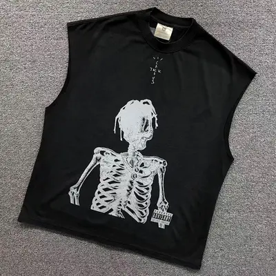 ￥108 VINTAGE TRAVIS SCOTT VEST 215052817（im 170cm 60kg i wear size L in the phot）