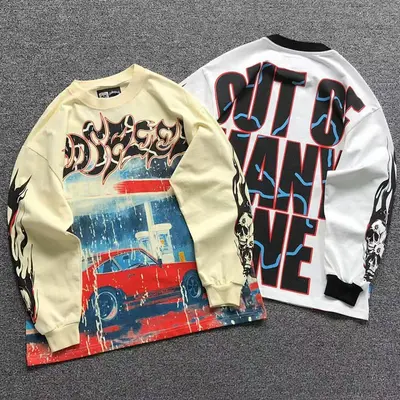 ￥125 GO⭐S⭐E⭐D LONG SLEEVED 4105072117（im 170cm 60kg i wear size S in the phot）