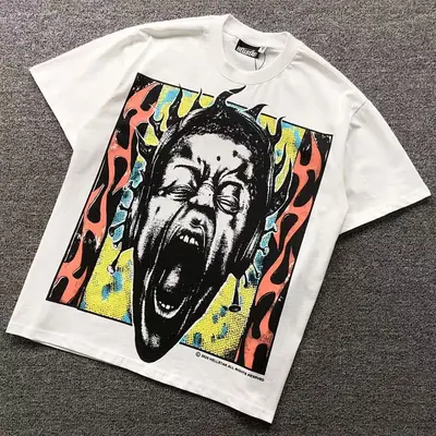 ¥98 HELLSTAR T-SHIRT 505091017(im 170cm 60kg i wear size S in the phot)