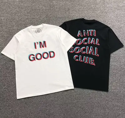 ¥85 ANTI SOCIAL SOCIAL CLUB T-SHIRT 4050132002(im 170cm 60kg i wear size L in the phot)