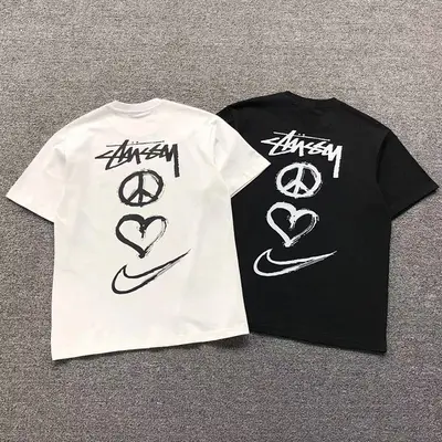 ￥78 STUSSY N⭐K⭐ T-SHIRT 505151782（im 170cm 60kg i wear size M in the phot）