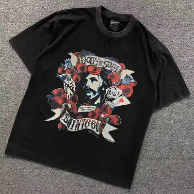 ¥118 SAINT MICHAEL T-SHIRT 4105171217(im 170cm 60kg i wear size S in the phot)