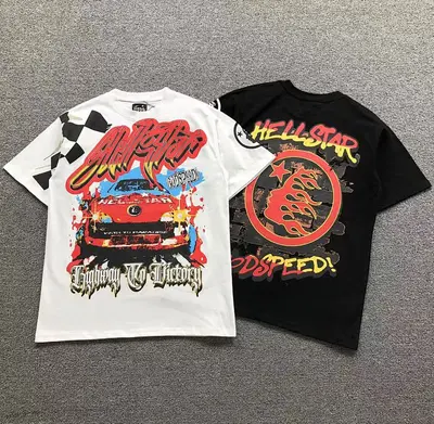 ¥85 HELLSTAR T-SHIRT 3105192496(im 170cm 60kg i wear size M in the phot)