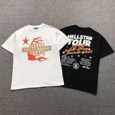¥85 HELLSTAR T-SHIRT 3105192396(im 170cm 60kg i wear size M in the phot)