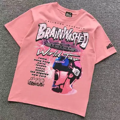 ¥85 HELLSTAR T-SHIRT 3105192096(im 170cm 60kg i wear size M in the phot)