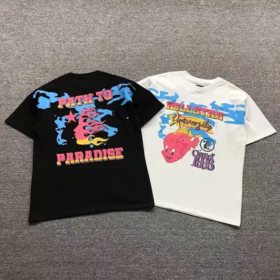 ¥85 HELLSTAR T-SHIRT 3105191196(im 170cm 60kg i wear size M in the phot)