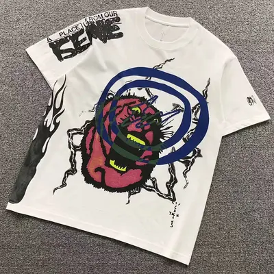 ￥78 TRAVIS SCOTT T-SHIRT 505214591（im 170cm 60kg i wear size M in the phot）