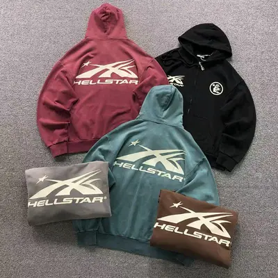 ￥258 HELLSTAR HOODIE 3105260272（im 170cm 60kg i wear size M in the phot)