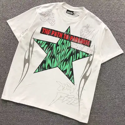¥98 HELLSTAR T-SHIRT 505260617(im 170cm 60kg i wear size S in the phot)