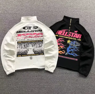 ￥128 HELLSTAR HOODIE 3105300496 （im 170cm 60kg i wear size M in the phot）
