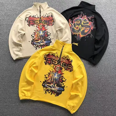 ￥128 HELLSTAR HOODIE 3106011796（im 170cm 60kg i wear size M in the phot）