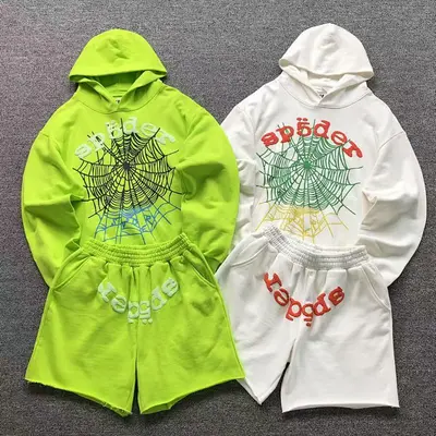 TOP ￥208 SHORTS ￥145 SP5DER HOODIE SHORTS 3106073472（im 170cm 60kg i wear size M in the phot）