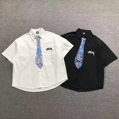 ￥108 STUSSY SHIRT 56090782（im 170cm 60kg i wear size S in the phot）