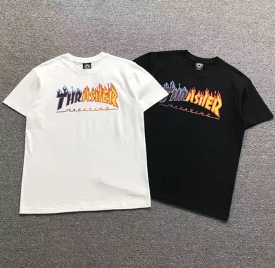￥68 THRASHER T-SHIRT 41060904121（im 170cm 60kg i wear size M in the phot）
