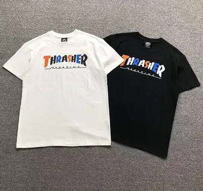 ￥68 THRASHER T-SHIRT 41060920121 （im 170cm 60kg i wear size M in the phot）