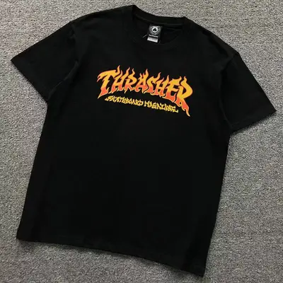 ￥68 THRASHER T-SHIRT 41060921121（im 170cm 60kg i wear size M in the phot）