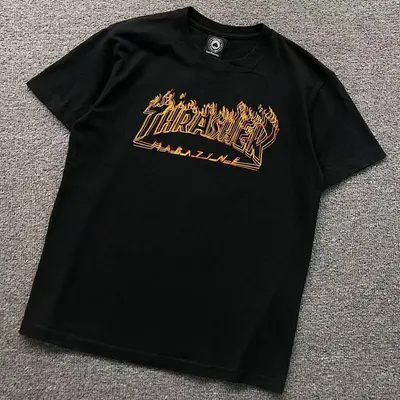 ￥68 THRASHER T-SHIRT 41060903121（im 170cm 60kg i wear size M in the phot）