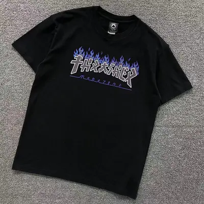 ￥68 THRASHER T-SHIRT 41060906121（im 170cm 60kg i wear size M in the phot）