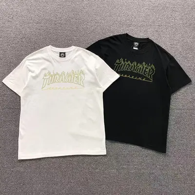 ￥68 THRASHER T-SHIRT 41060918121（im 170cm 60kg i wear size L in the phot）