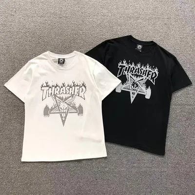 ￥68 THRASHER T-SHIRT 41060905121 （im 170cm 60kg i wear size M in the phot）