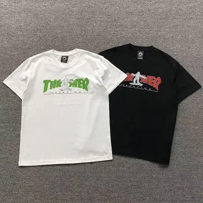 ￥68 THRASHER T-SHIRT 41060923121 （im 170cm 60kg i wear size M in the phot）