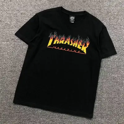 ￥68 THRASHER T-SHIRT 41060909121（im 170cm 60kg i wear size M in the phot）